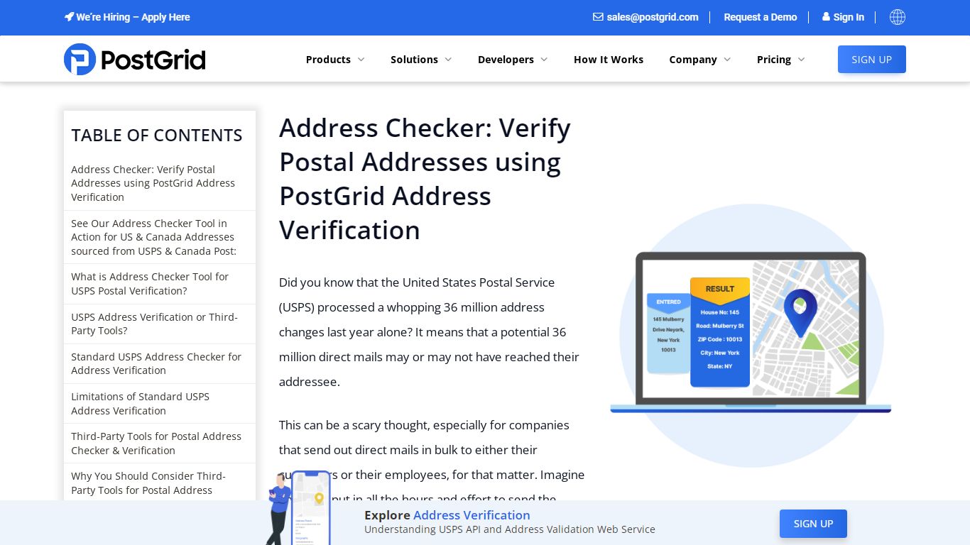 Address Checker: Free Tool To Verify Postal Addresses for USPS - PostGrid